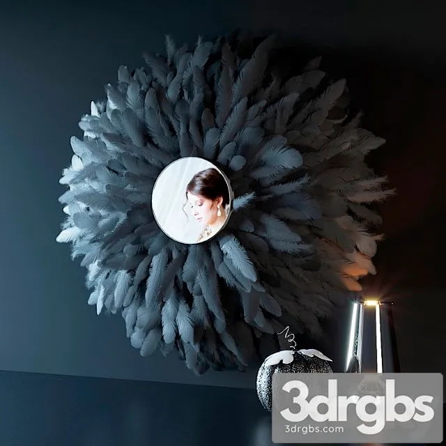 Decorative set Plumage 8 3D Model Download