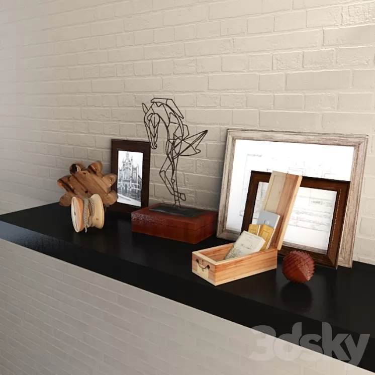 Decorative set Pottery Barn 3D Model