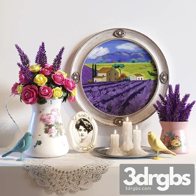 Decorative Set Provence 1 3D Model Download