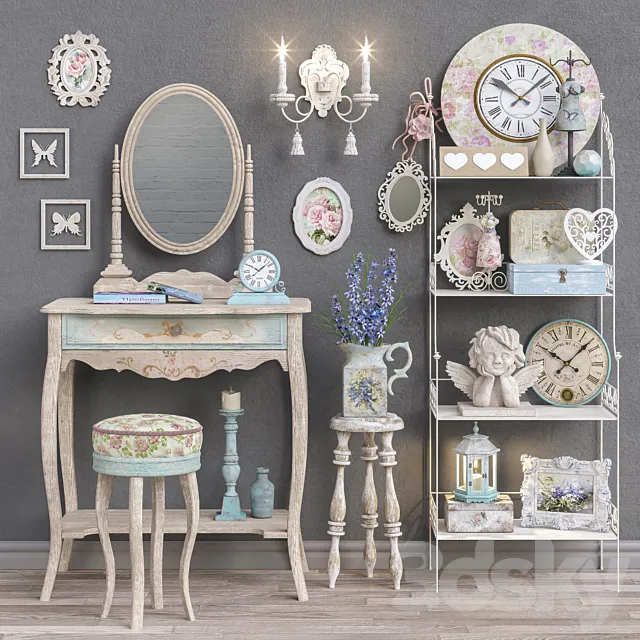 Decorative set "Provence" 3D Model