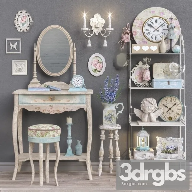 Decorative Set Provence 3D Model Free