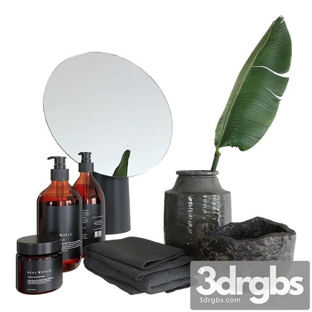 Decorative Set Real World 3D Model Free