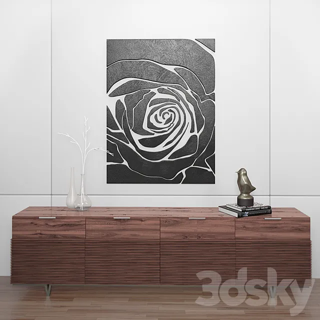 Decorative set Rose 3DModel