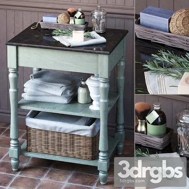 Decorative Set Rosemary 3D Model Free