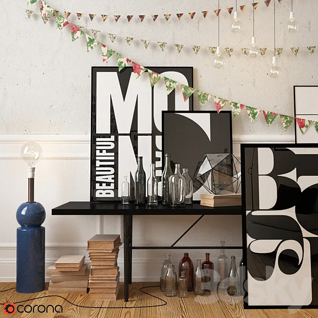 Decorative set (Scandinavia) 3DModel