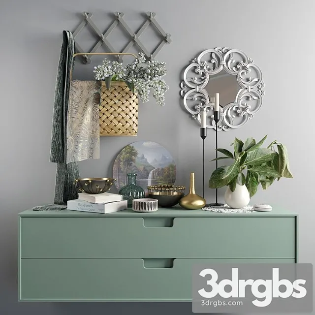 Decorative set Scandinavian Set 006 3D Model Download