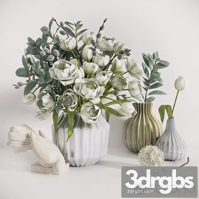 Decorative set Scandinavian spring 3D Model Download