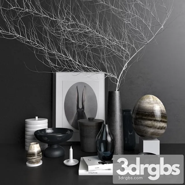 Decorative set Scandy set 3 3D Model Download