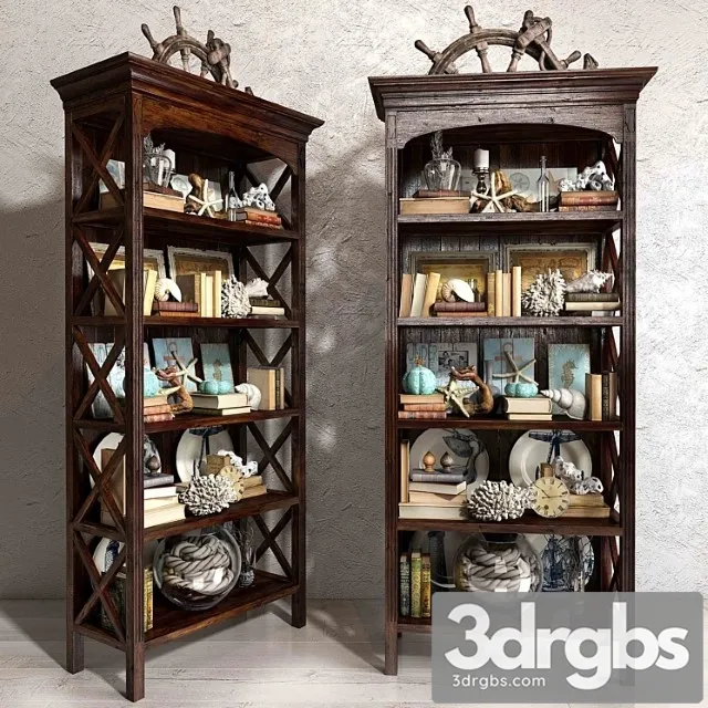 Decorative set Sea decorative set 01 3D Model Download