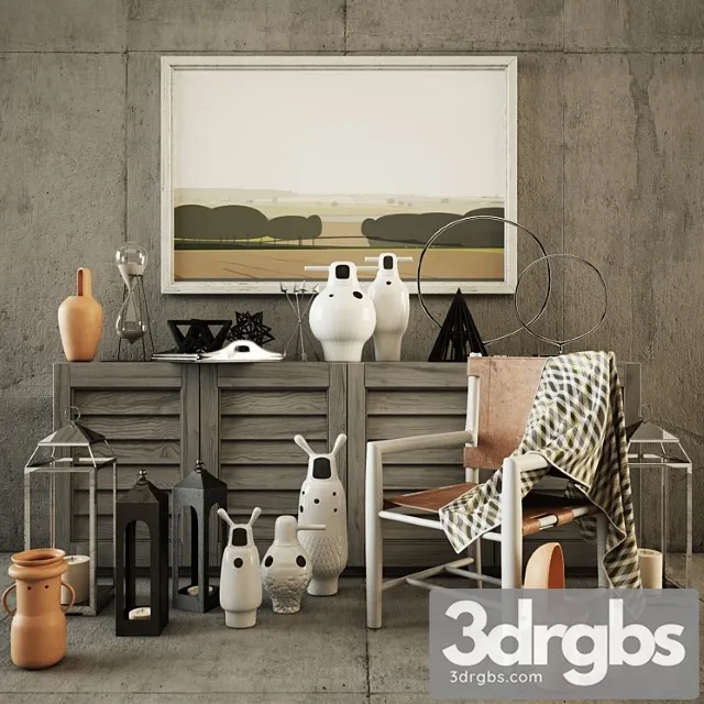 Decorative set Set decor 3D Model Free