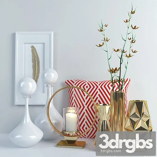 Decorative set Set02 3D Model Download