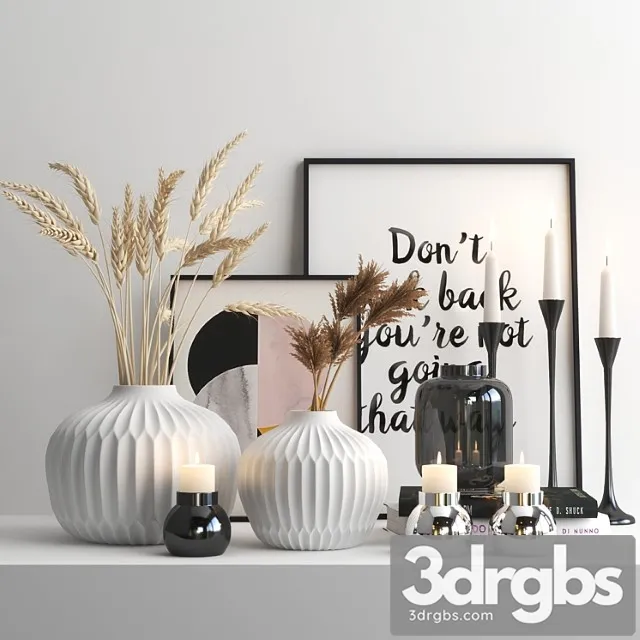 Decorative set Set103 3D Model Free