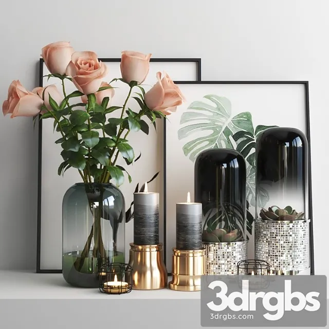 Decorative set Set1150 3D Model Free