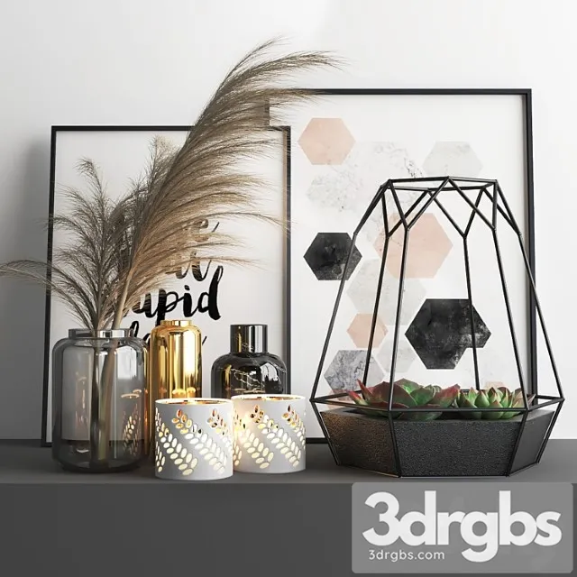 Decorative set Set526 3D Model Free