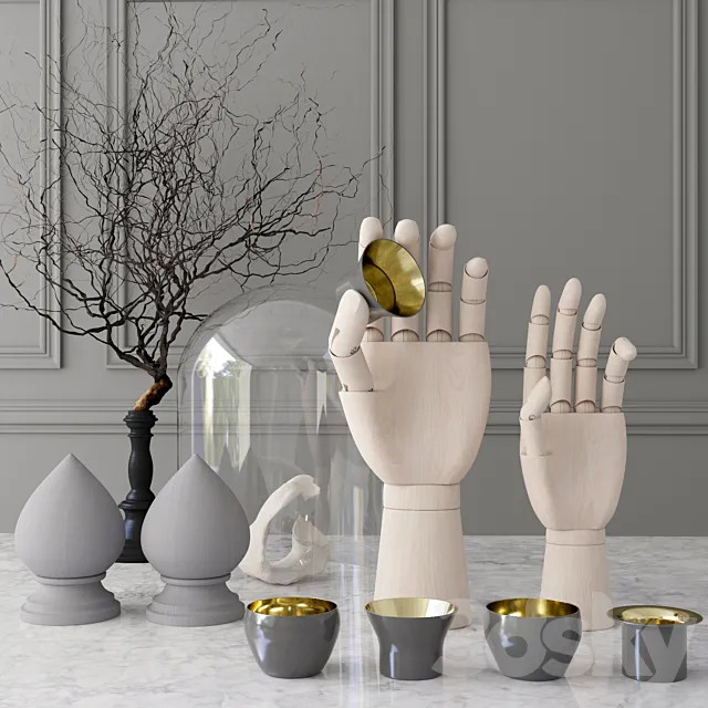 Decorative set Skultina _ Decor set Skultina 3D Model
