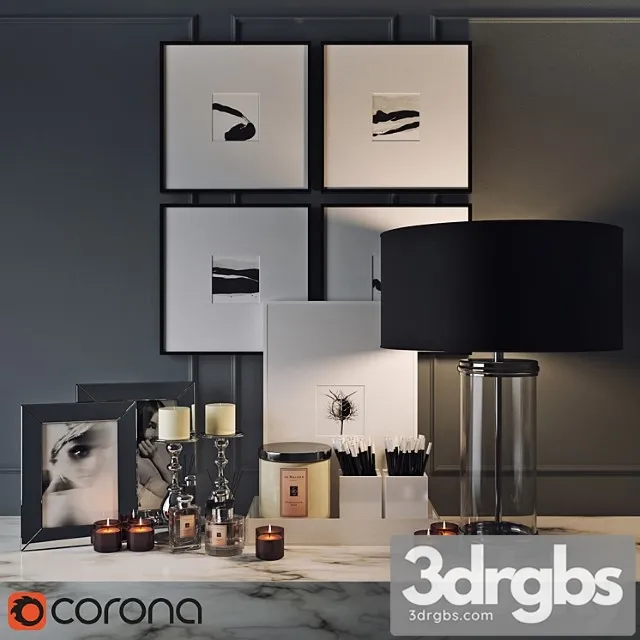 Decorative set Tablelamp Accessories Free Download