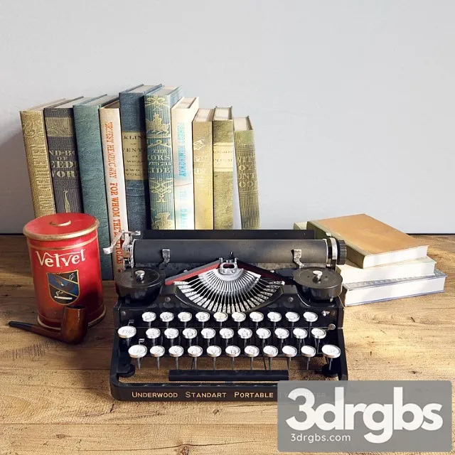 Decorative set underwood 3D Model Free