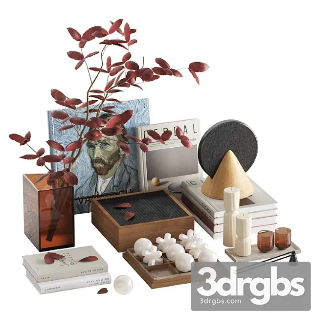 Decorative Set Van Gogh 3D Model Free