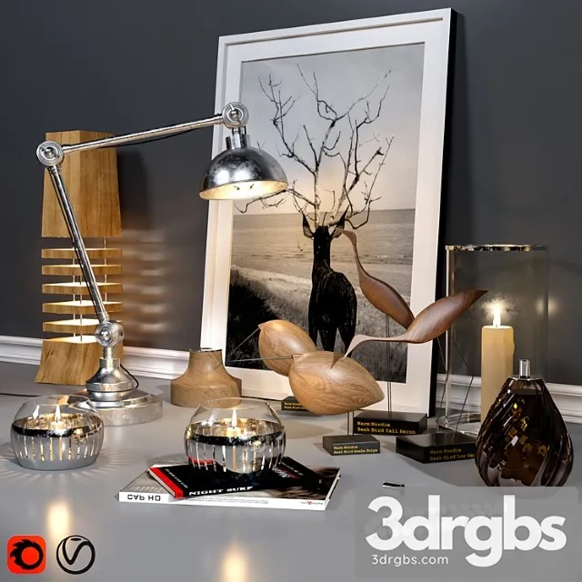 Decorative Set Vitra Model 2 3D Model Free