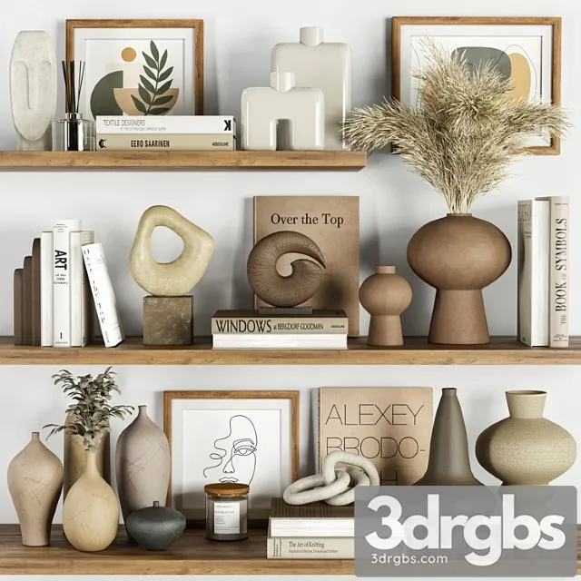 Decorative Set Vol007 3D Model Free