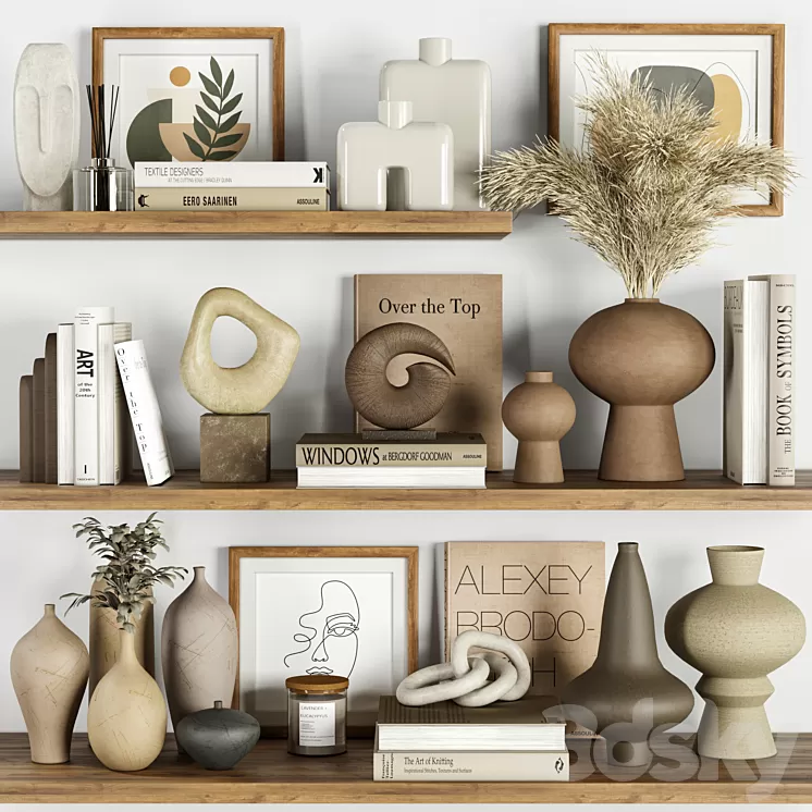 decorative set Vol007 3D Model Free