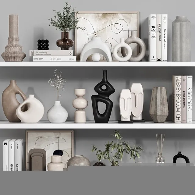 Decorative Set Vol029 3D Model Free