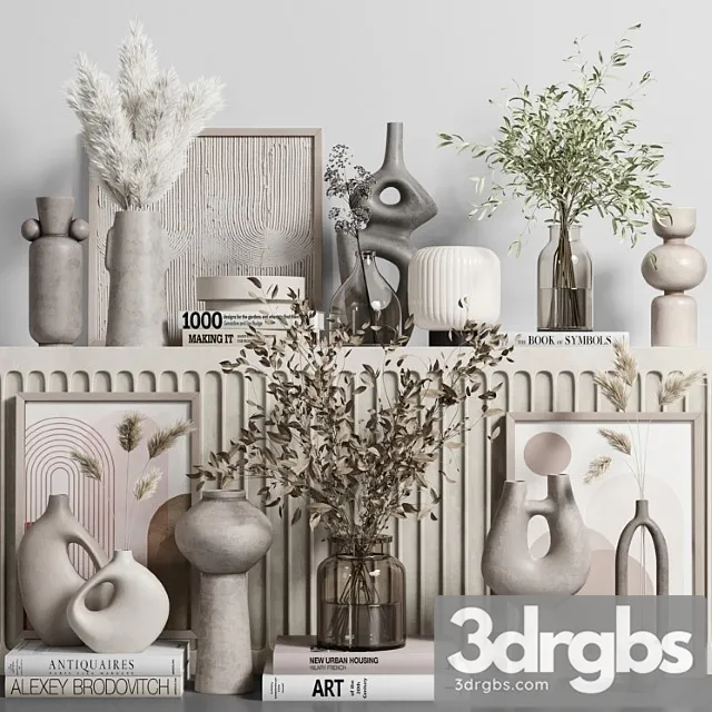 Decorative Set Vol045 3D Model Download