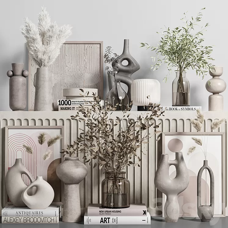 decorative set Vol045 3D Model Free