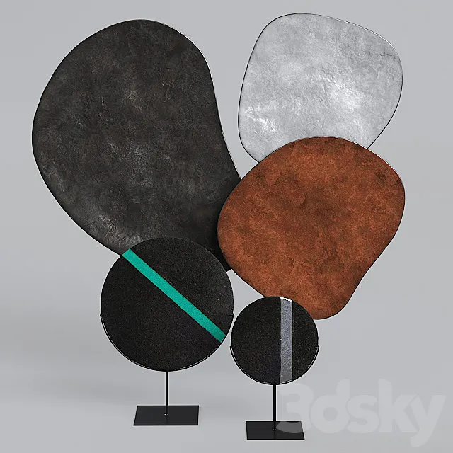 Decorative set West Elm 3D Model