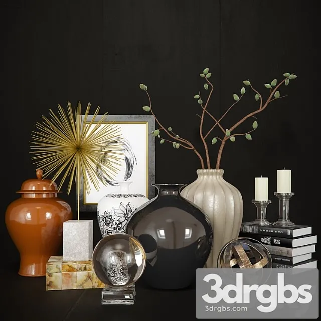 Decorative set Williams-sonoma set 2 3D Model Download