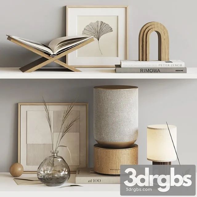 Decorative set with Bang & Olufsen 3D Model Free