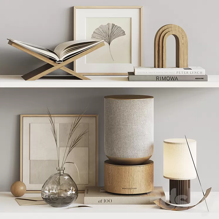 Decorative set with Bang & Olufsen 3D Model