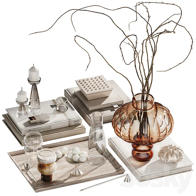 Decorative set with branches ch1 Free Download
