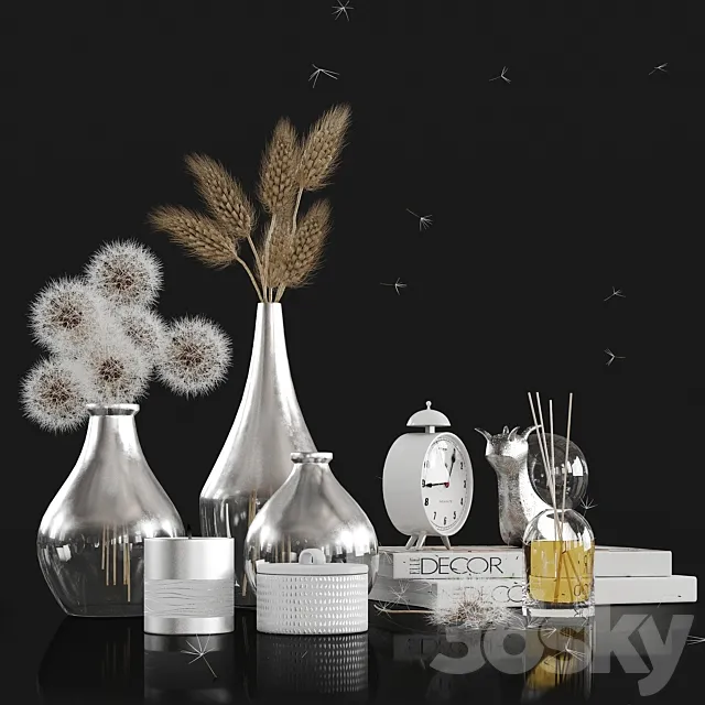 Decorative set with Dandelions Free Download