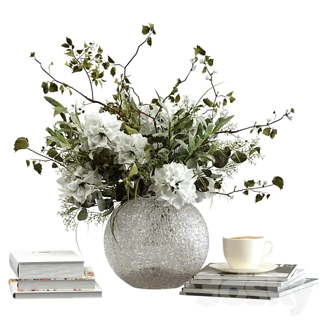 Decorative set with flowers Free Download