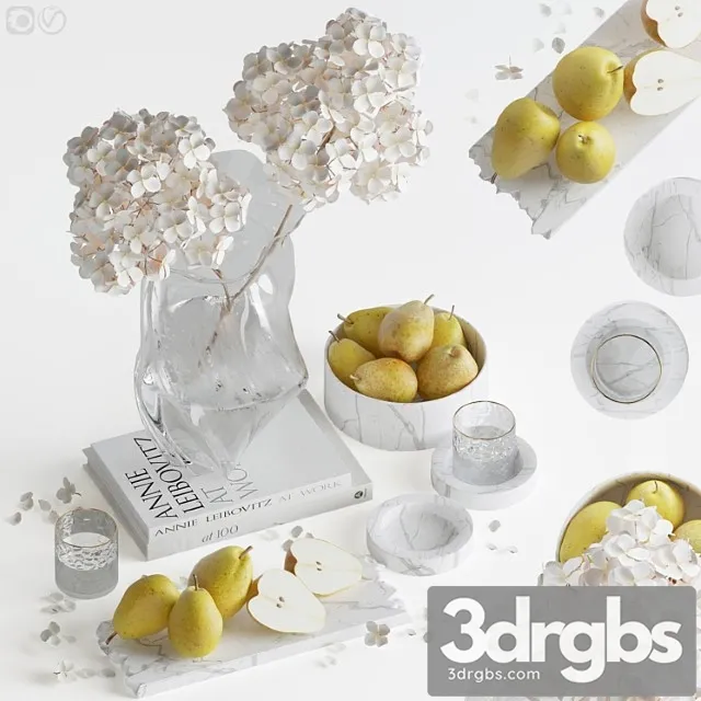 Decorative Set With Hydrangea 03 Free Download
