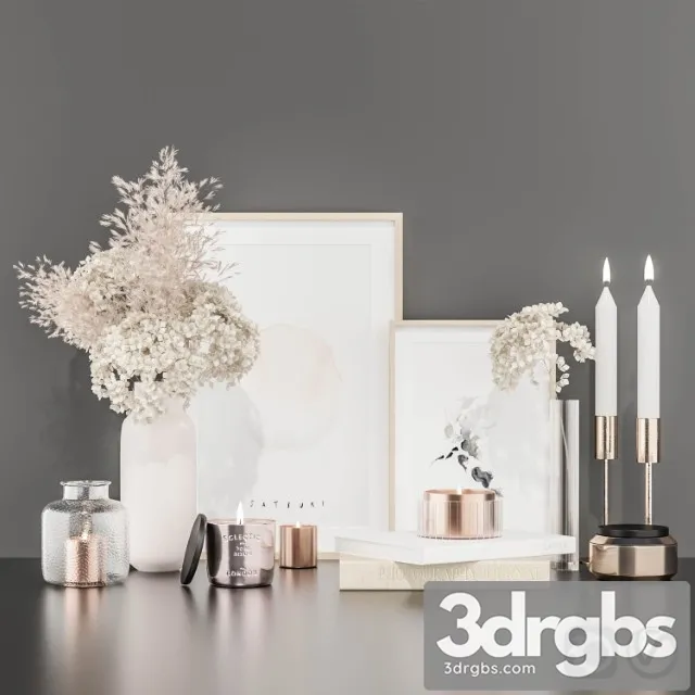 Decorative Set with Hydrangea and Pampas Grass Free Download