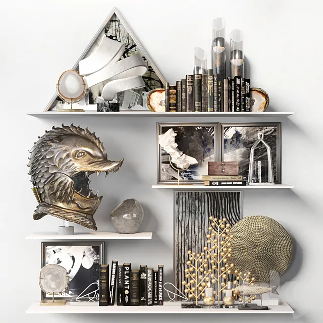 Decorative set with medieval Dragon Helmet Free Download