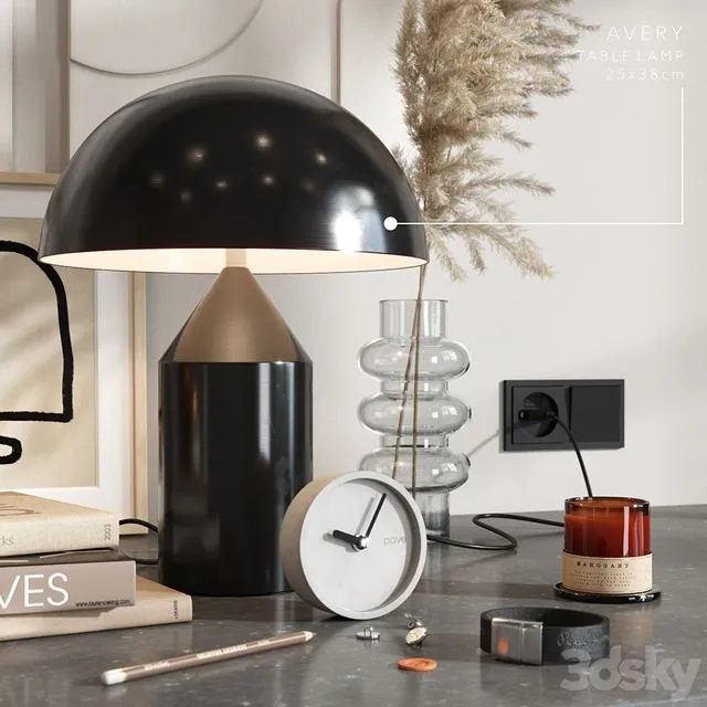 Decorative set with plaster panels 3D Model