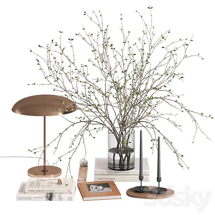 Decorative set with Solstice Ore Table Lamp Free Download