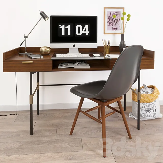 Decorative set - workplace 3D Model