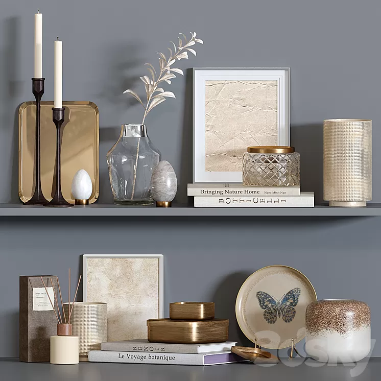 Decorative set ZARA HOME 3D Model