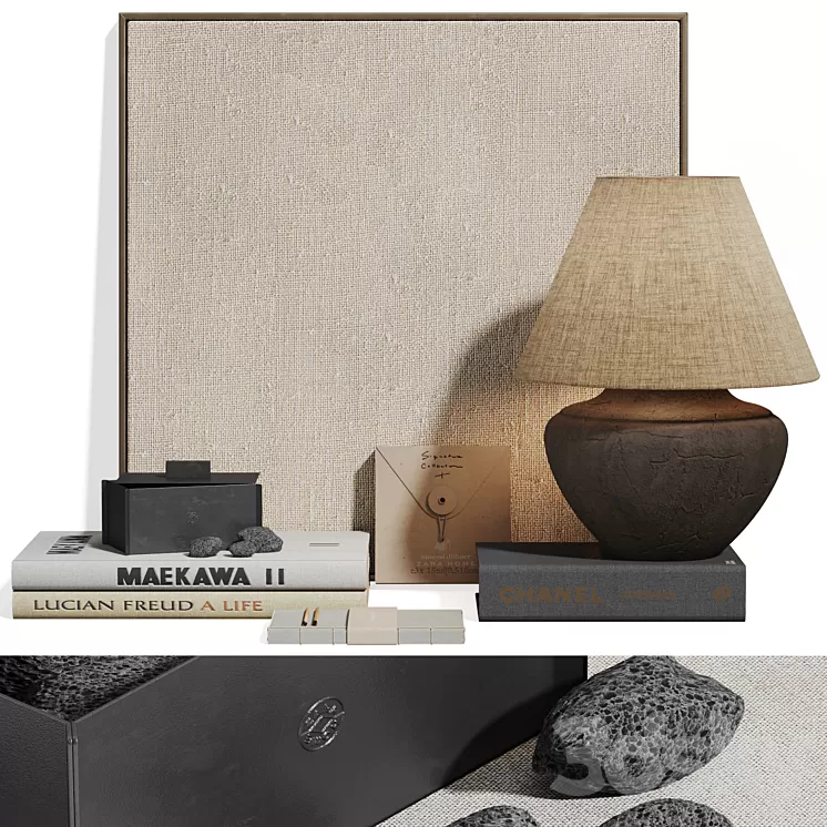 Decorative set Zara Home 3D Model Free