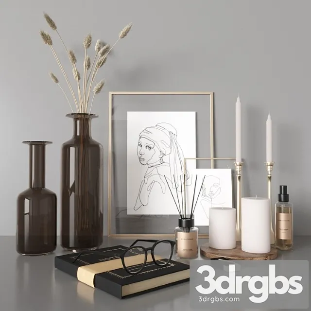Decorative set zara home 3D Model Free