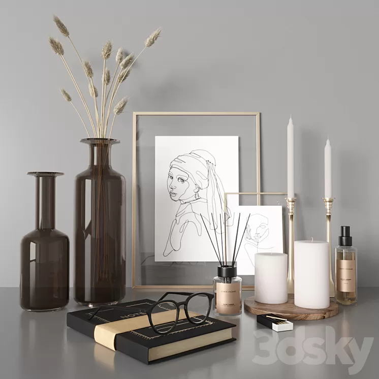Decorative set Zara Home 3D Model