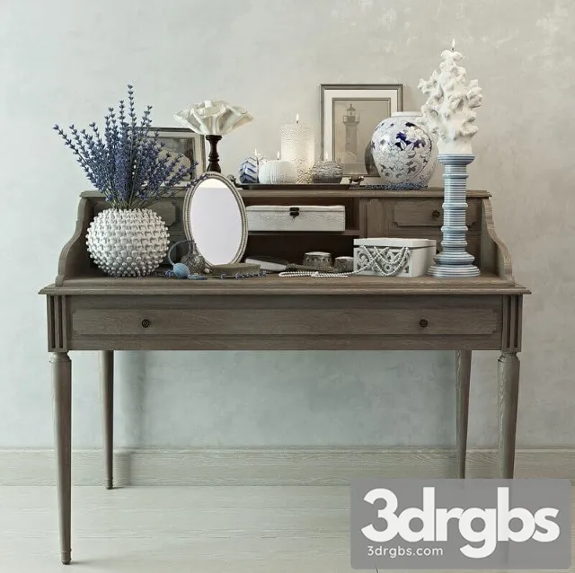 Decorative Set Zara Home Console Table 3D Model 3D Model Free