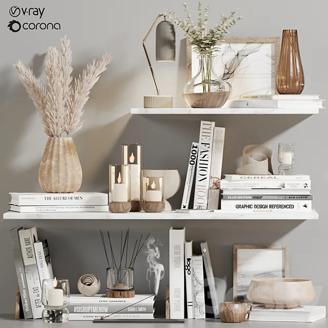 Decorative set01 3D Model