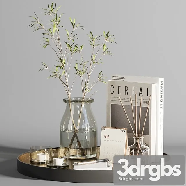 Decorative set027 3D Model Free