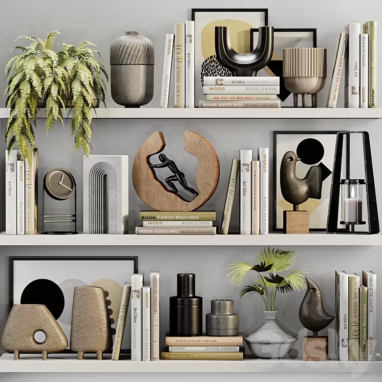 decorative set07 3D Model Free