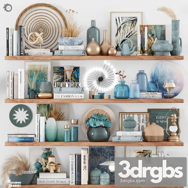 Decorative set12 3D Model Free